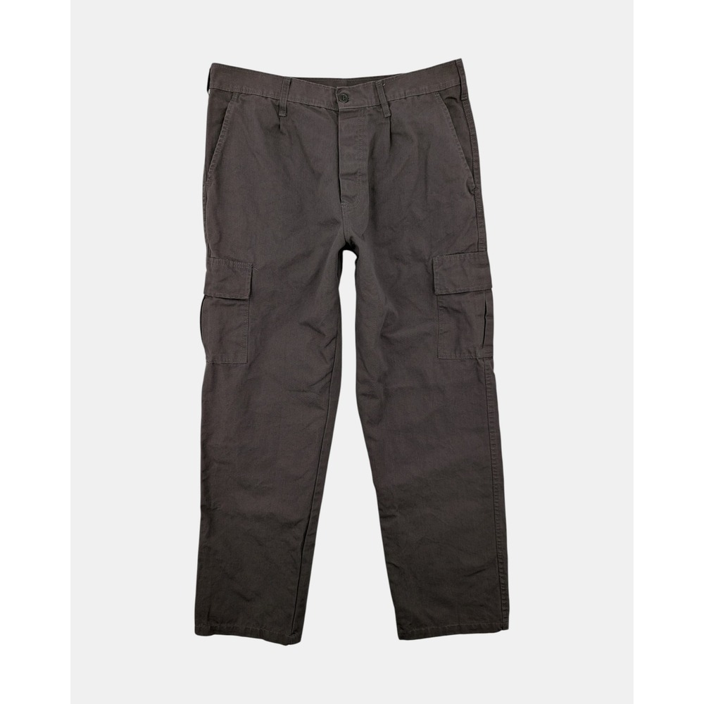 European Workwear Cargo Pants Mens 34x31 Gray Heavy Duty Utility Military Style